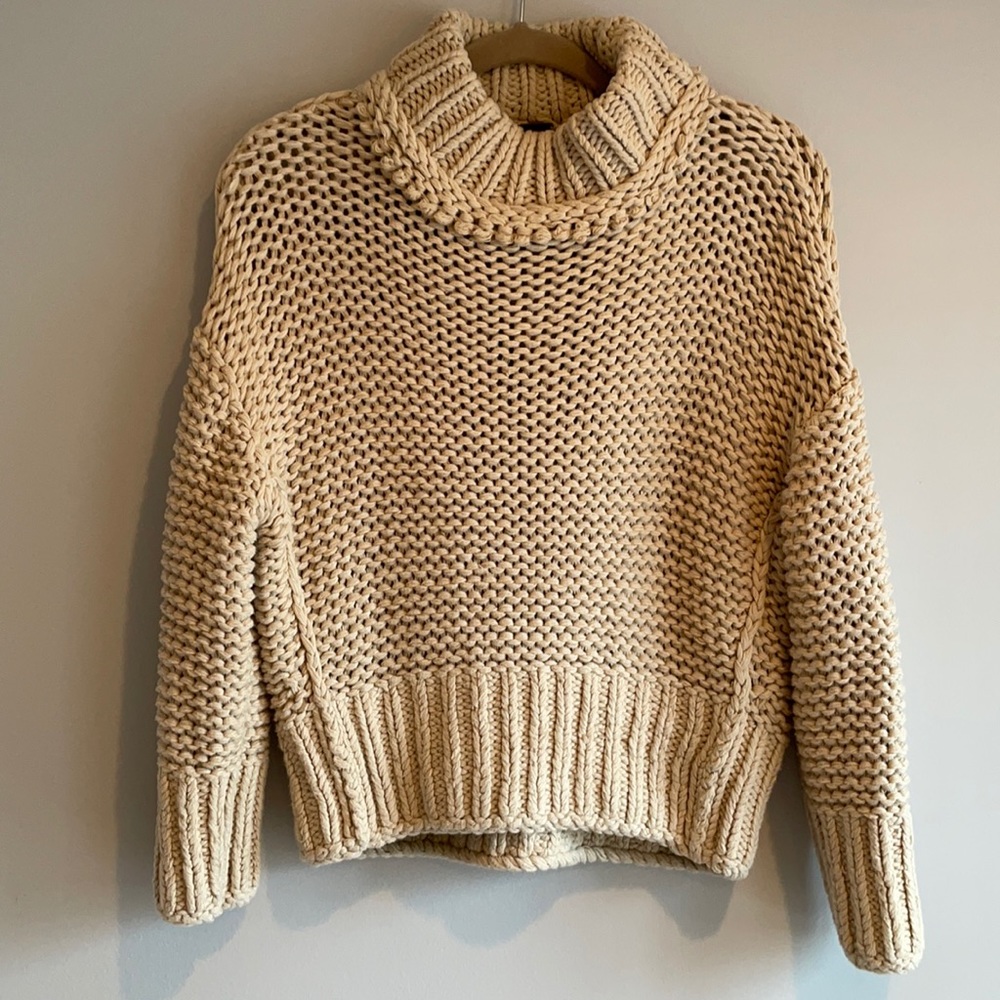 Free People My Only Sunshine Chunky Sweater XS